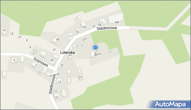 Rusocice, Stadionowa, 26, mapa Rusocice