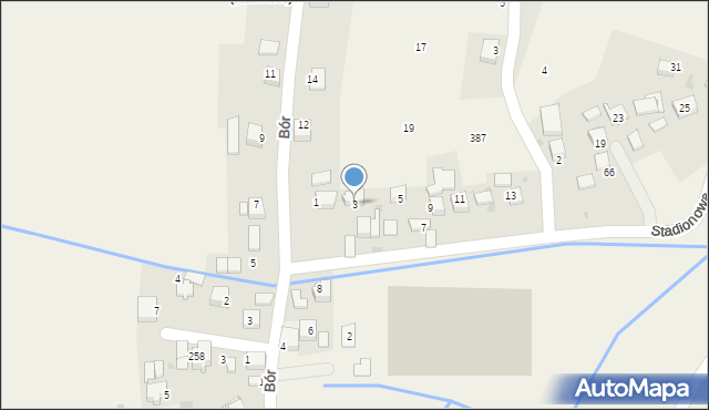 Rusocice, Stadionowa, 3, mapa Rusocice