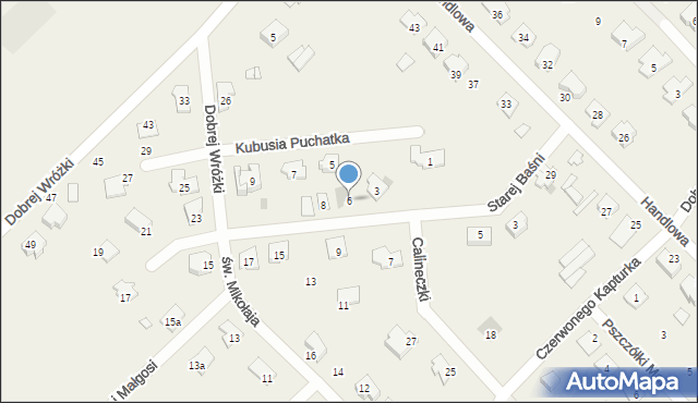 Rybienko Nowe, Starej Baśni, 6, mapa Rybienko Nowe