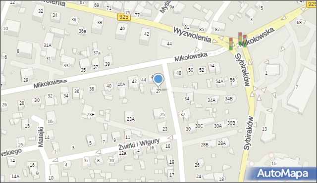 Rybnik, Strzelców Bytomskich, 27, mapa Rybnika