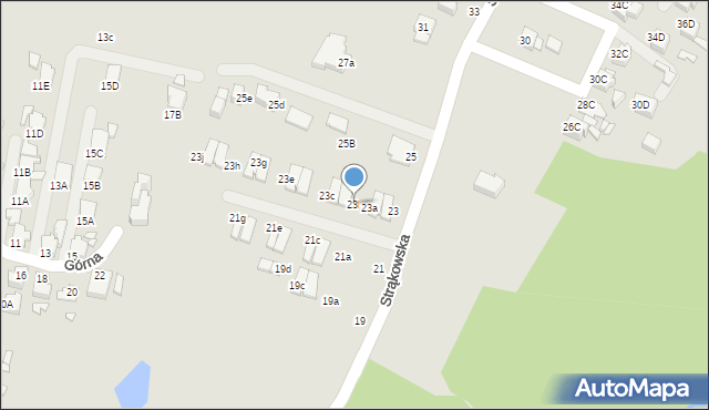 Rybnik, Strąkowska, 23b, mapa Rybnika