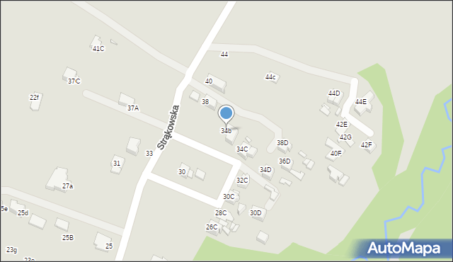 Rybnik, Strąkowska, 34b, mapa Rybnika