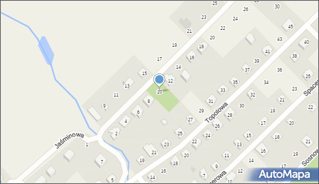 Rybno, Strumykowa, 10, mapa Rybno