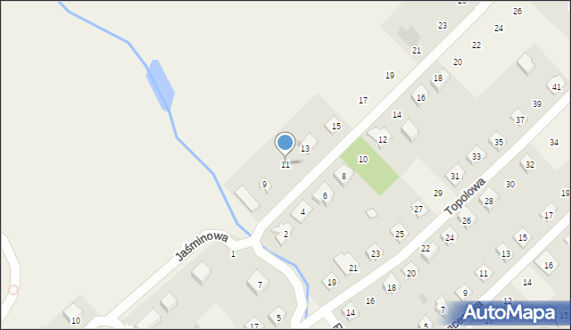 Rybno, Strumykowa, 11, mapa Rybno