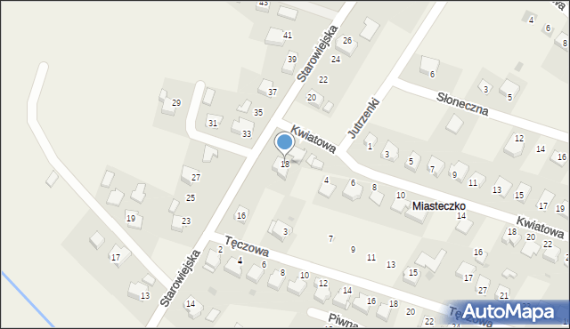 Ryczów, Starowiejska, 18, mapa Ryczów