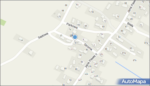 Ryczów, Stroma, 3, mapa Ryczów