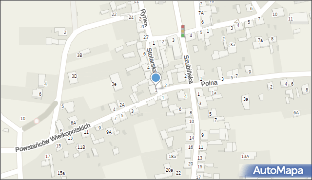 Rynarzewo, Stolarska, 1, mapa Rynarzewo