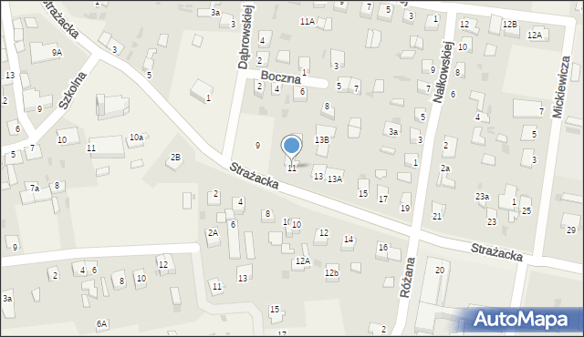 Rynarzewo, Strażacka, 11, mapa Rynarzewo