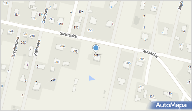 Rynarzewo, Strażacka, 26B, mapa Rynarzewo