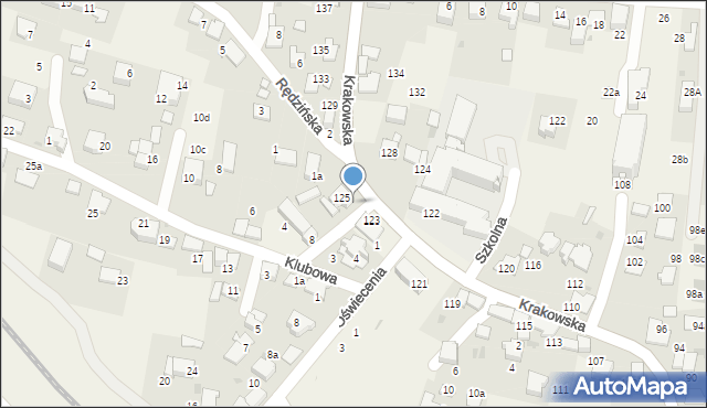 Rząska, Strażacka, 2, mapa Rząska