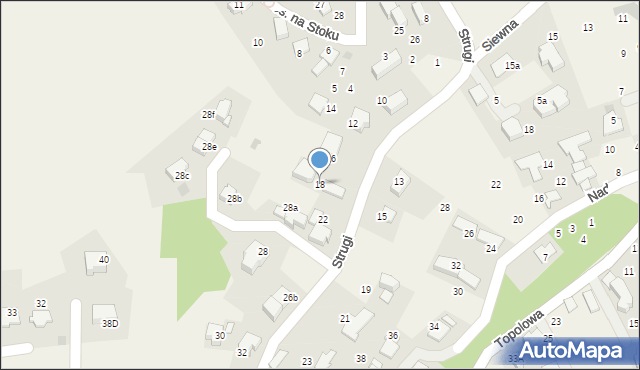 Rząska, Strugi, 18, mapa Rząska