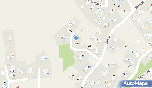 Rząska, Strugi, 28b, mapa Rząska