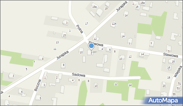 Rzędkowice, Stawowa, 2, mapa Rzędkowice