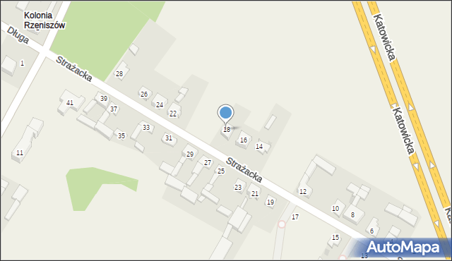 Rzeniszów, Strażacka, 18, mapa Rzeniszów