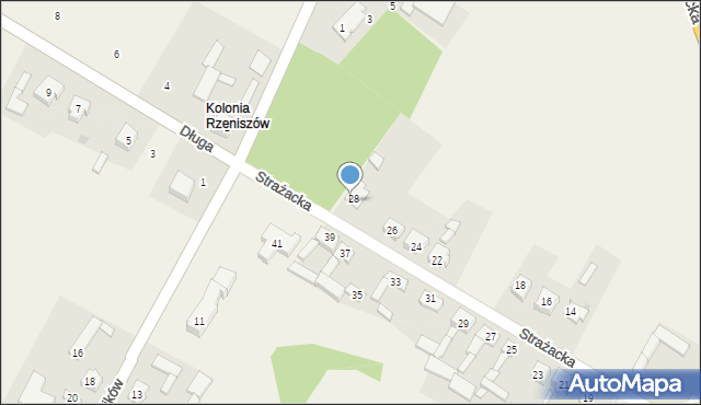 Rzeniszów, Strażacka, 30, mapa Rzeniszów