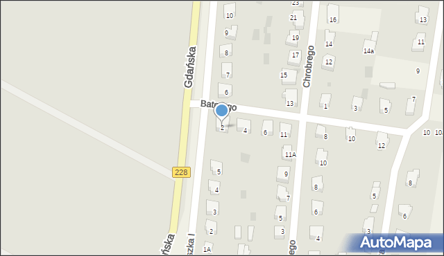 Rzepnica, Stefana Batorego, 2, mapa Rzepnica