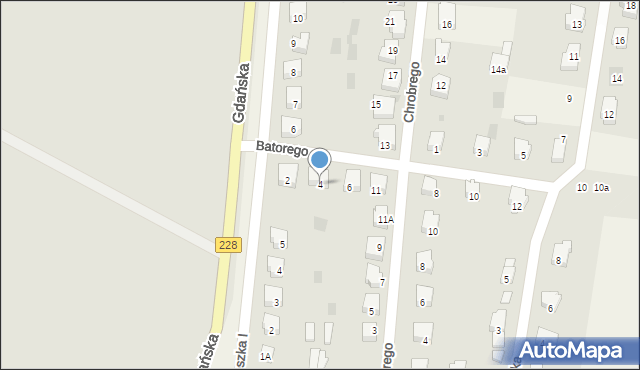 Rzepnica, Stefana Batorego, 4, mapa Rzepnica