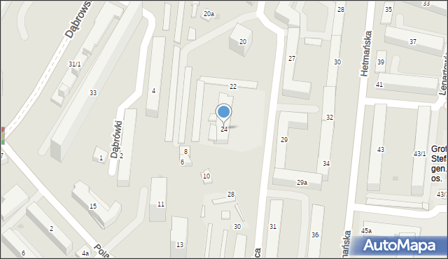 Rzeszów, Staszica Stanisława, 24, mapa Rzeszów