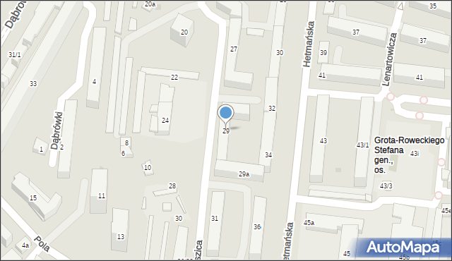 Rzeszów, Staszica Stanisława, 29, mapa Rzeszów