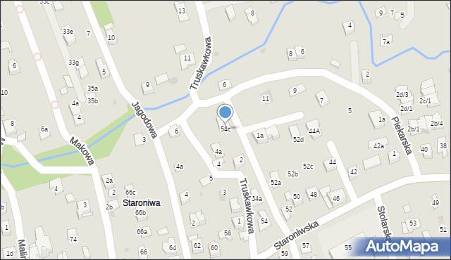 Rzeszów, Staroniwska, 54c, mapa Rzeszów