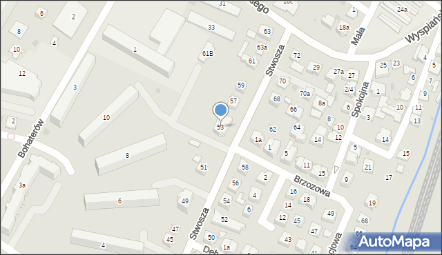 Rzeszów, Stwosza Wita, 53, mapa Rzeszów
