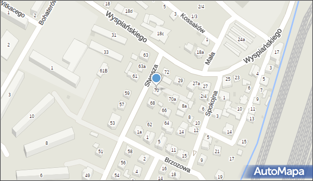 Rzeszów, Stwosza Wita, 70, mapa Rzeszów