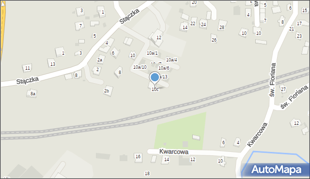 Rzeszów, Stączka Jana, ks., 10c, mapa Rzeszów