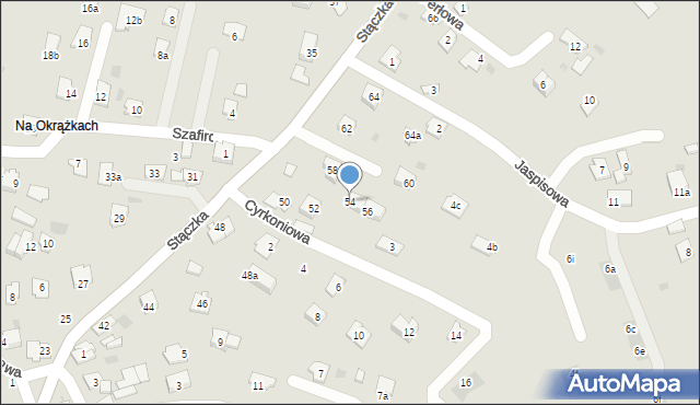 Rzeszów, Stączka Jana, ks., 54, mapa Rzeszów