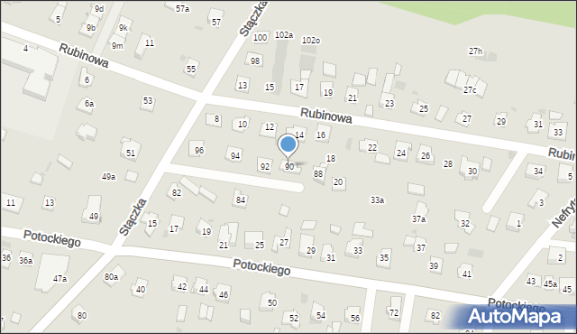 Rzeszów, Stączka Jana, ks., 90, mapa Rzeszów
