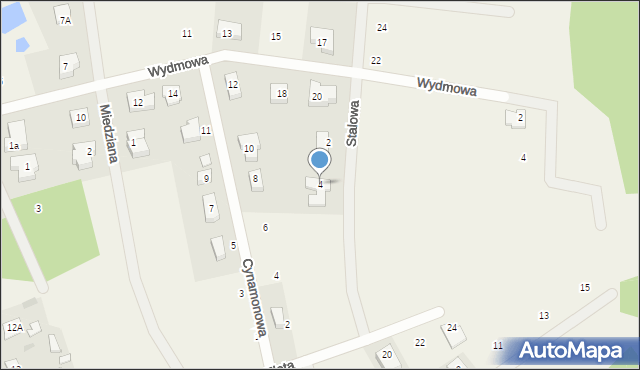 Sade Budy, Stalowa, 4, mapa Sade Budy