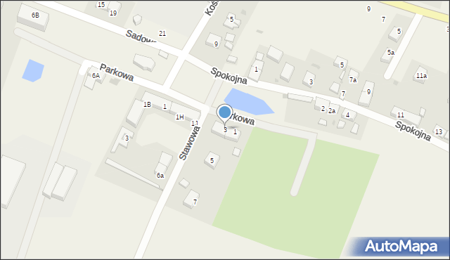 Sadków, Stawowa, 3, mapa Sadków