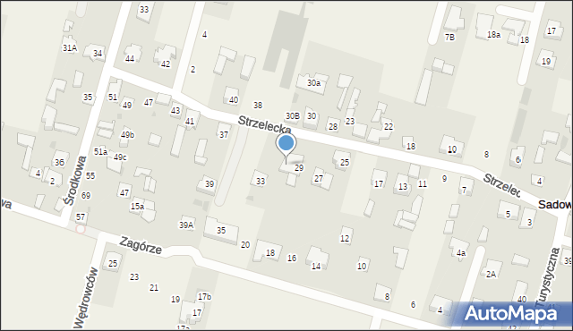 Sadowa, Strzelecka, 31, mapa Sadowa