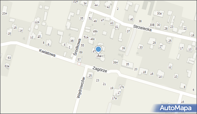 Sadowa, Strzelecka, 45a, mapa Sadowa