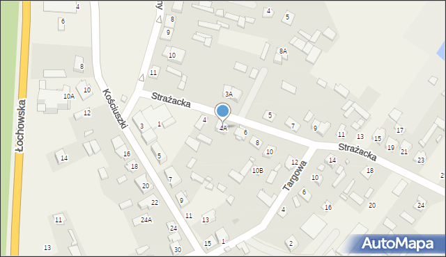 Sadowne, Strażacka, 4A, mapa Sadowne