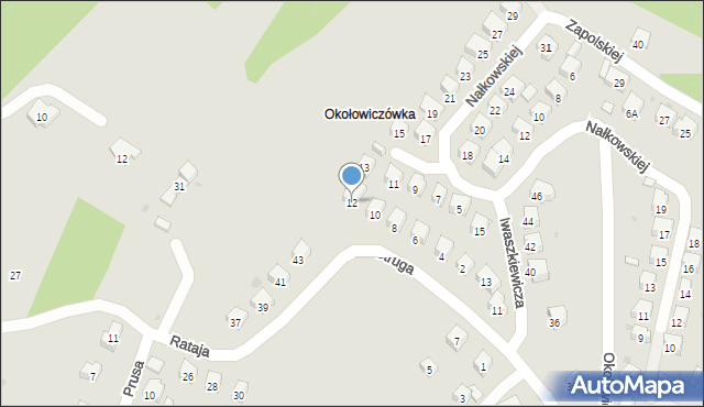 Sanok, Struga Andrzeja, 12, mapa Sanok
