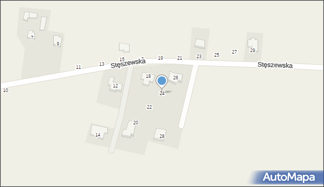 Sapowice, Stęszewska, 24, mapa Sapowice