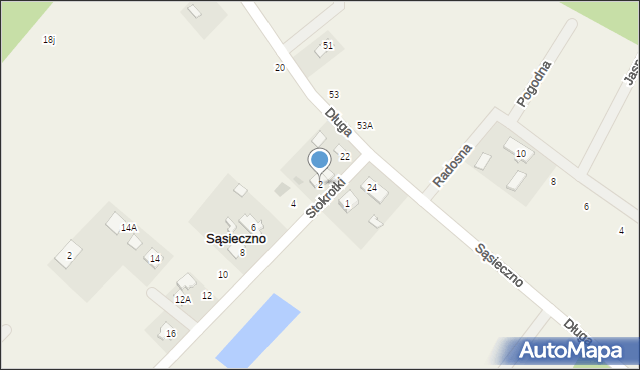 Sąsieczno, Stokrotki, 2, mapa Sąsieczno