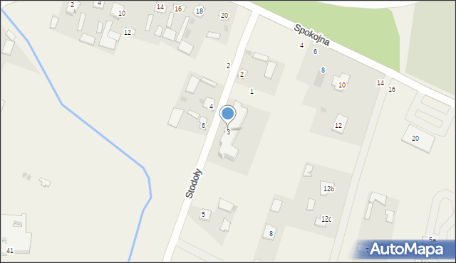 Sawin, Stodoły, 3, mapa Sawin