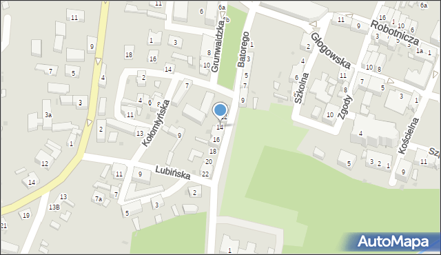 Ścinawa, Stefana Batorego, 14, mapa Ścinawa