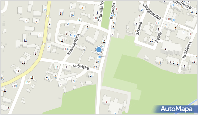 Ścinawa, Stefana Batorego, 18, mapa Ścinawa