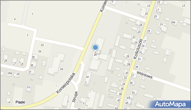 Secemin, Struga, 1b, mapa Secemin