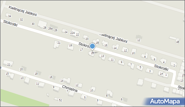 Serock, Stokrotki, 15, mapa Serock