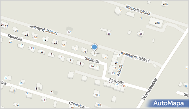 Serock, Stokrotki, 4, mapa Serock