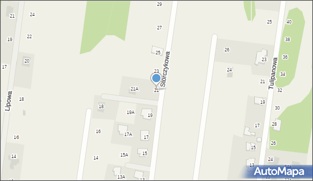 Siczki, Storczykowa, 21, mapa Siczki