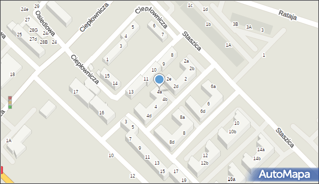 Siechnice, Staszica Stanisława, 4a, mapa Siechnice