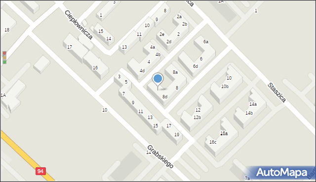 Siechnice, Staszica Stanisława, 8e, mapa Siechnice