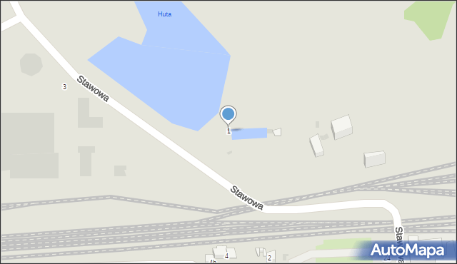 Siechnice, Stawowa, 1, mapa Siechnice