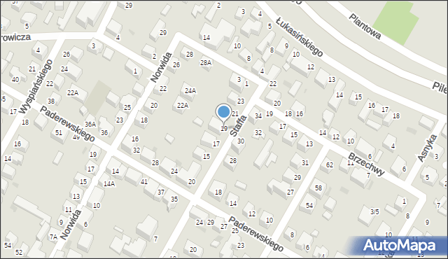 Siedlce, Staffa Leopolda, 19, mapa Siedlce
