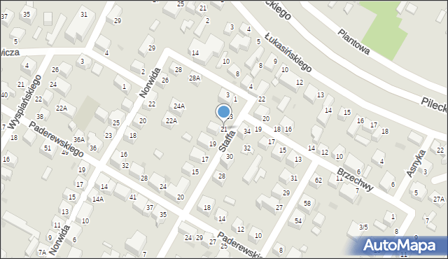 Siedlce, Staffa Leopolda, 21, mapa Siedlce