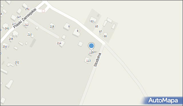 Siedlce, Stodolna, 115, mapa Siedlce